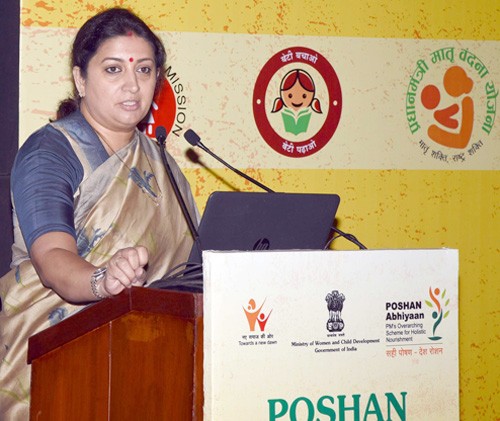 smriti irani addressing