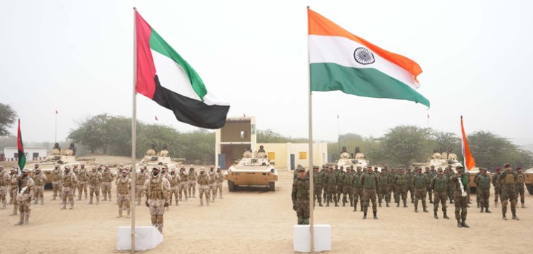 military exercises begin between india and uae