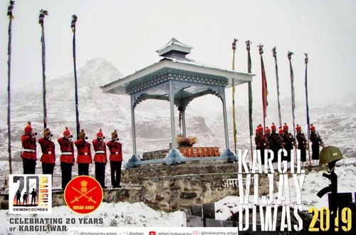 celebration of victory in kargil war in india