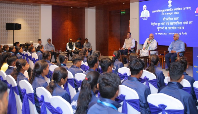 home minister's conversation with tribal youth who visited delhi