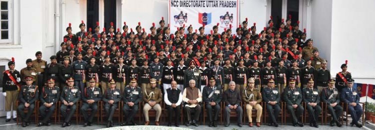 honor of ncc cadets in raj bhavan