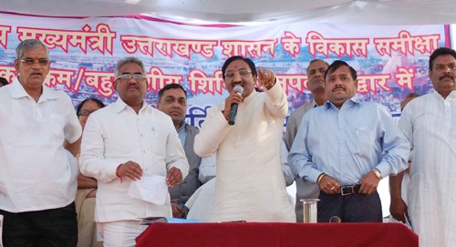 हरिद्वार में रमेश पोखरियाल निशंक-ramesh pokhriyal nishank in haridwar