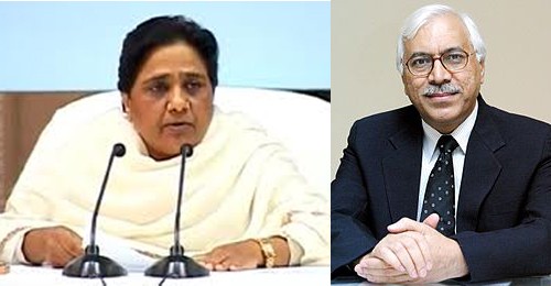 मायावती और एसवाई कुरैशी/mayawati and s y qureshi