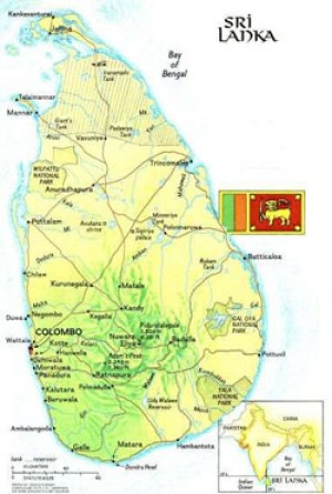 श्रीलंका मानचित्र-sri lanka map