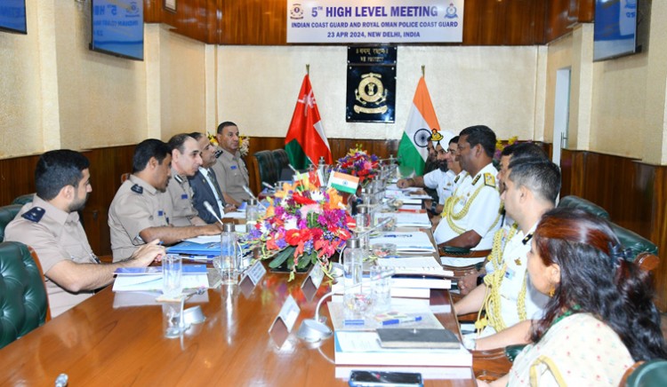 high level meeting of india-oman coast guards