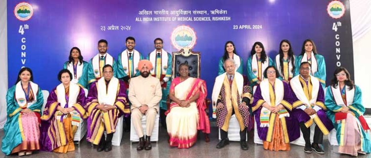 president at the convocation of aiims rishikesh